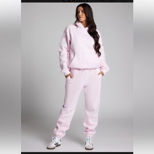 Comfrt Travel Essentials Jogger Sweatpants - Powder Pink / Large